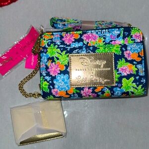 NWT Disney Parks x Lilly Pulitzer Crossbody Bag Purse Blue Mickey